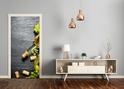 Autocolante para porta Uvas e vinho