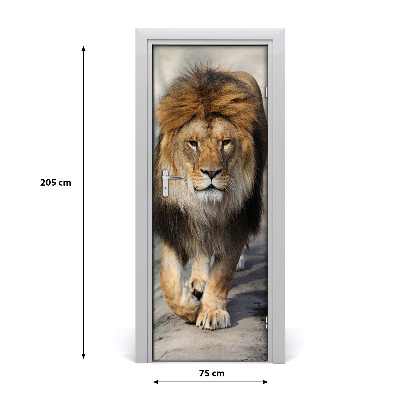 Autocolante para porta Leão