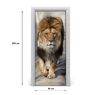 Autocolante para porta Leão