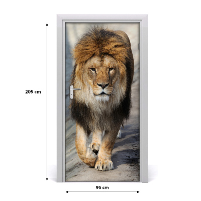 Autocolante para porta Leão
