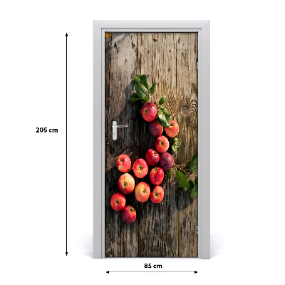 Adesivo em porta Maçãs na mesa