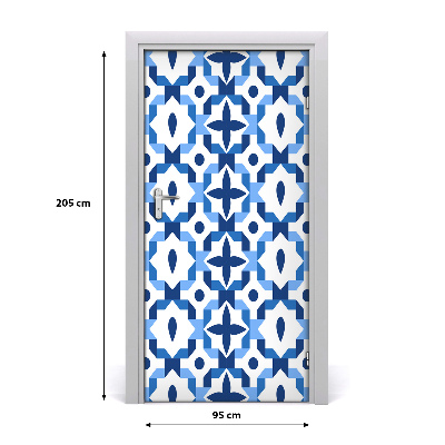 Papel de parede em porta Fundo geométrico