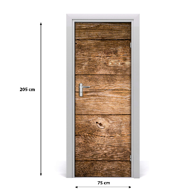 Adesivo em porta Fundo de madeira