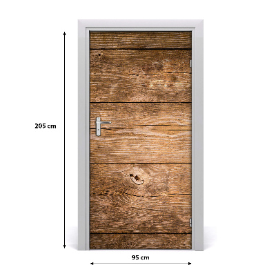 Adesivo em porta Fundo de madeira