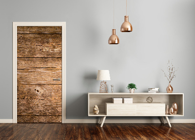 Adesivo em porta Fundo de madeira