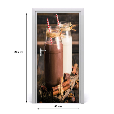 Papel de parede em porta Milkshakes