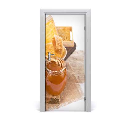 Autocolante para porta Favos de mel