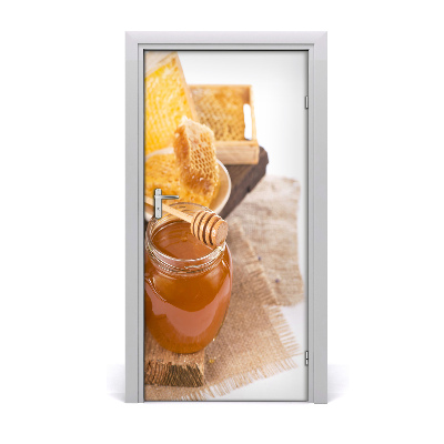 Autocolante para porta Favos de mel