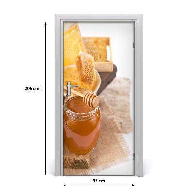 Autocolante para porta Favos de mel