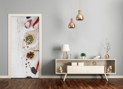 Adesivo em porta Vegetais e especiarias