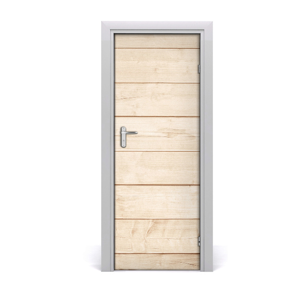 Adesivo em porta Fundo de madeira