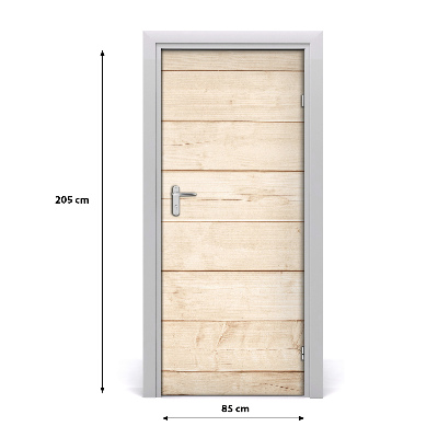 Adesivo em porta Fundo de madeira