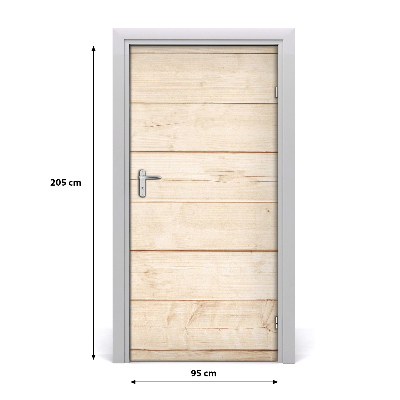 Adesivo em porta Fundo de madeira