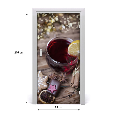 Adesivo em porta Vinho quente