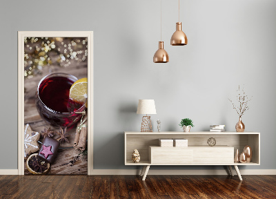 Adesivo em porta Vinho quente