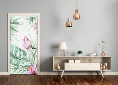 Adesivo em porta Padrão havaiano