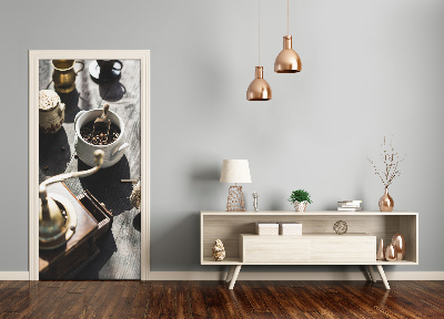 Autocolante para porta Moedor de café