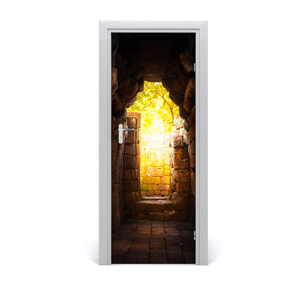Papel de parede em porta As caves do castelo