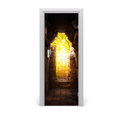 Papel de parede em porta As caves do castelo