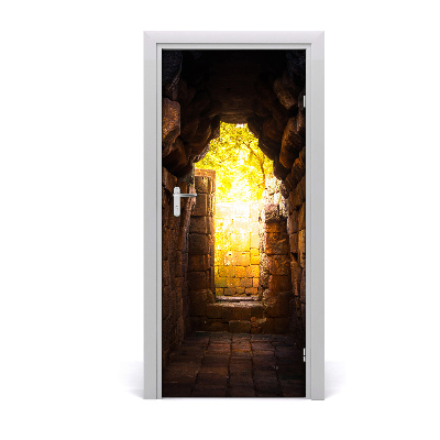 Papel de parede em porta As caves do castelo