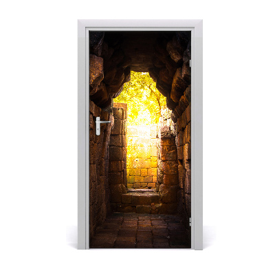 Papel de parede em porta As caves do castelo