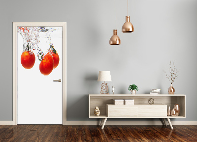 Adesivo em porta Tomates debaixo d'água