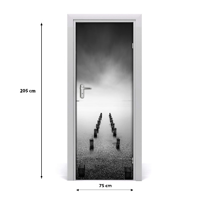 Autocolante para porta Lago de água