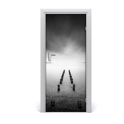 Autocolante para porta Lago de água