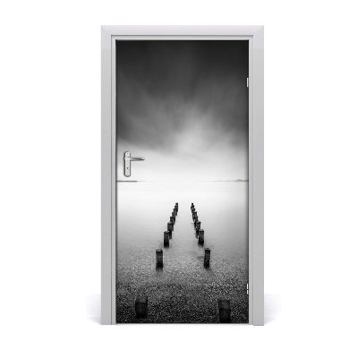 Autocolante para porta Lago de água