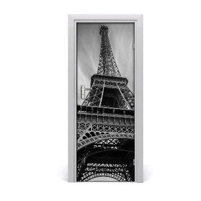Papel de parede em porta Torre Eiffel