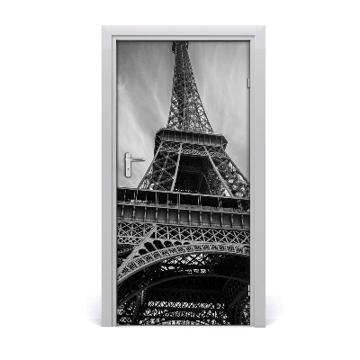 Papel de parede em porta Torre Eiffel
