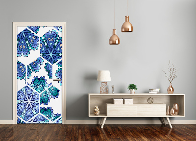 Autocolante para porta Elementos de mandala