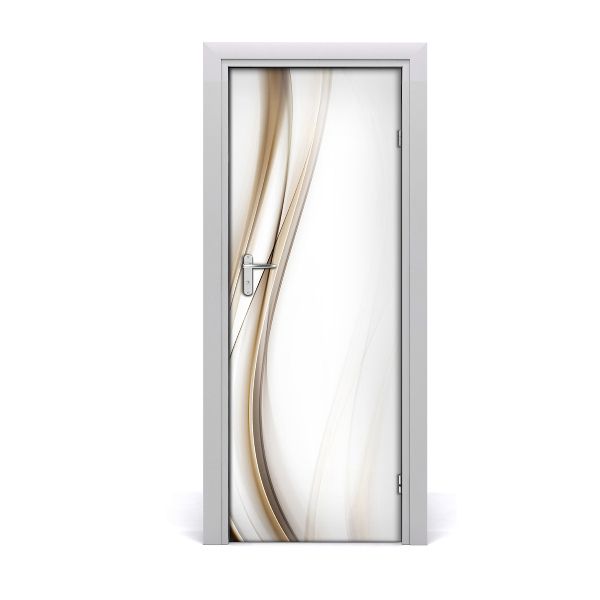 Adesivo em porta Onda abstrata