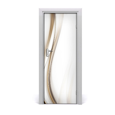 Adesivo em porta Onda abstrata