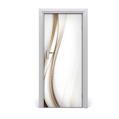 Adesivo em porta Onda abstrata