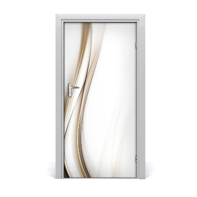 Adesivo em porta Onda abstrata
