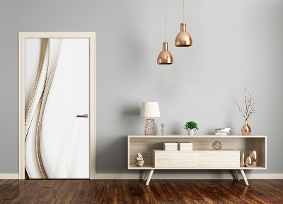 Adesivo em porta Onda abstrata