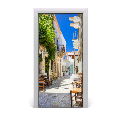 Papel de parede em porta Ilha de Naxos, Grécia