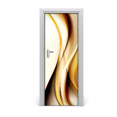 Autocolante para porta Onda abstrata