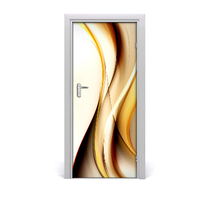 Autocolante para porta Onda abstrata