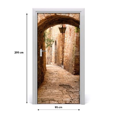 Autocolante para porta Rua histórica