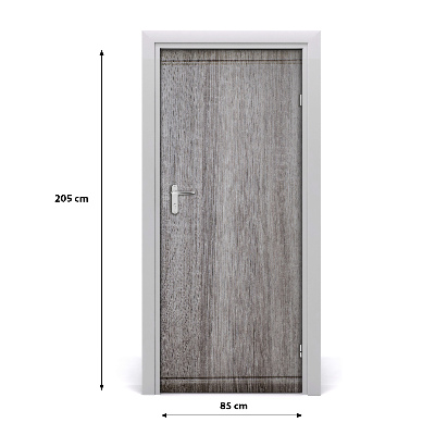 Adesivo em porta casa Madeira