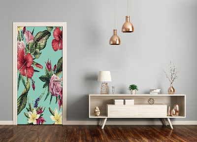 Autocolante para porta Padrão havaiano