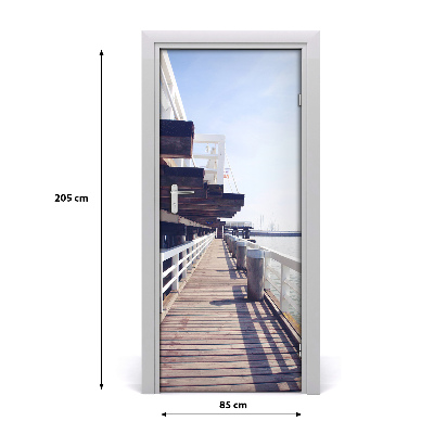 Autocolante para porta Cais em Sopot