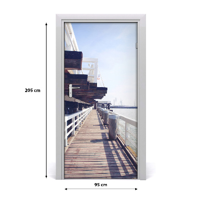 Autocolante para porta Cais em Sopot