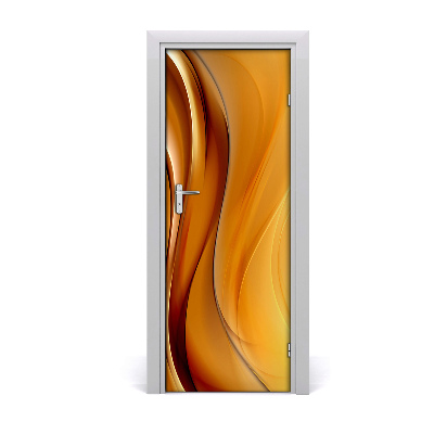 Papel de parede em porta Onda abstrata