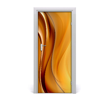 Papel de parede em porta Onda abstrata