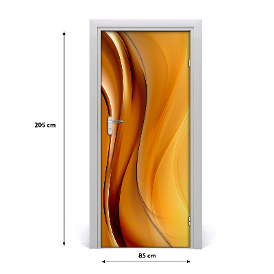 Papel de parede em porta Onda abstrata