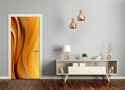 Papel de parede em porta Onda abstrata