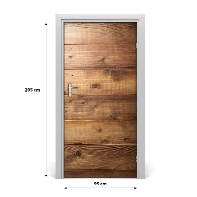 Papel de parede em porta Fundo de madeira